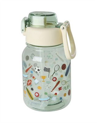 Tritan Trinkflasche - Sports Print - Hellgrün